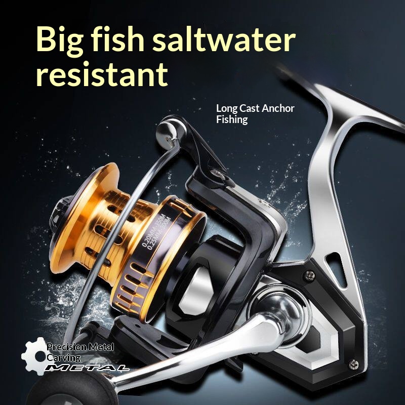 Surf Reel - Hasida Spinnrolle aus Vollmetall, Größe 10000,