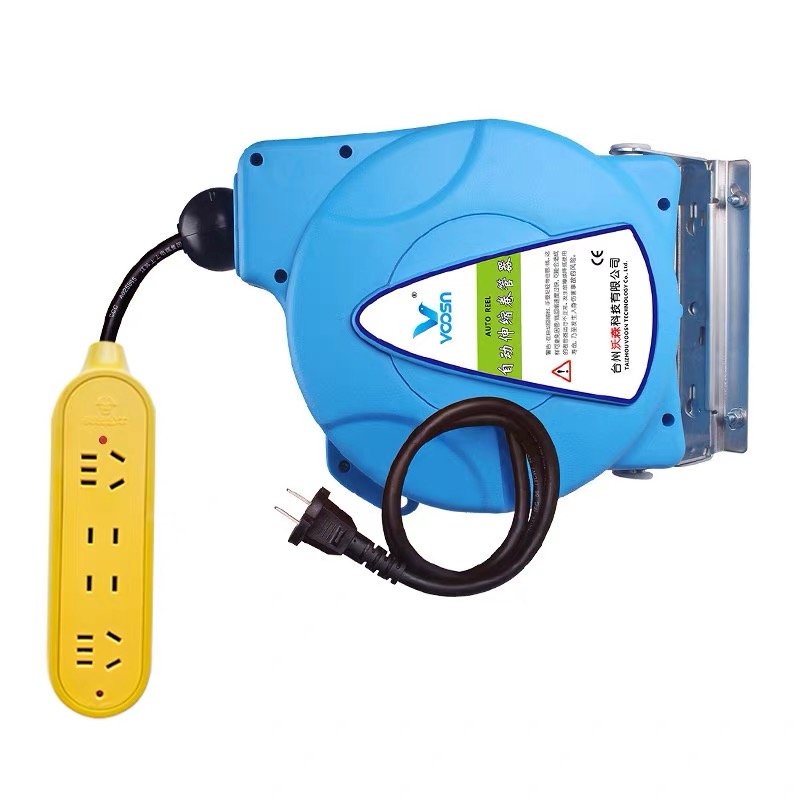 Electric Reel - 10M 15M 5000W Automatische, einziehbare Stromkabelrolle,