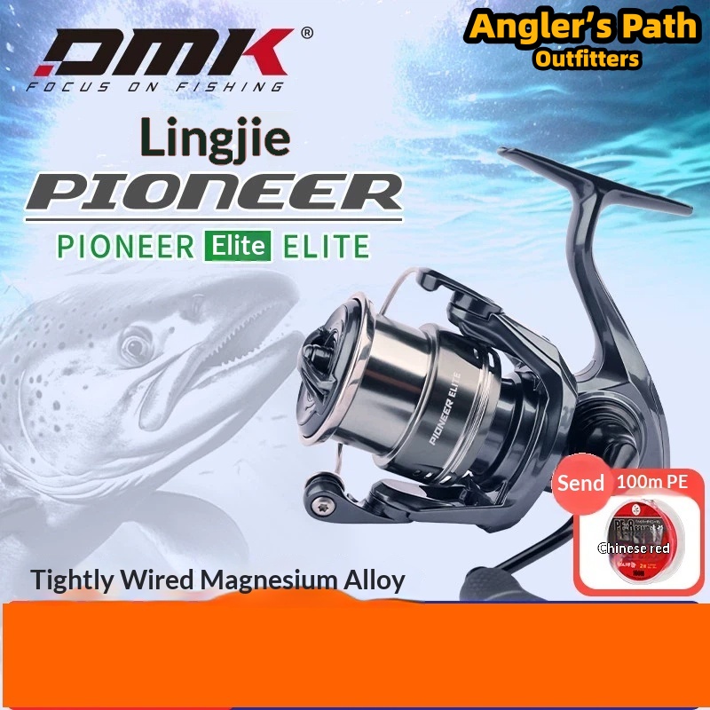 Trolling Reel - DMK Pioneer Elite Spinnrolle für Weitwürfe,