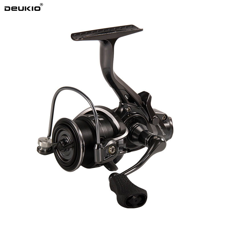 Ice Fishing Reel - DEUKIO 2026 Kleine Angelrolle mit Doppelbremssystem