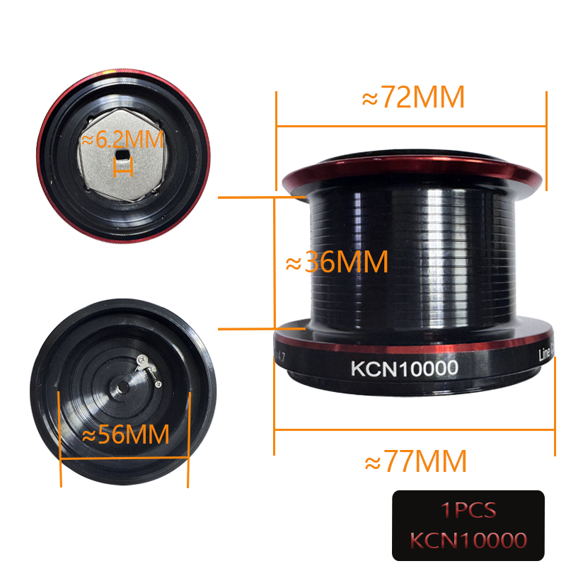 KCN6000 KCN8000 KCN10000 Ersat – Reel Spare Spool Bewertung und Preis