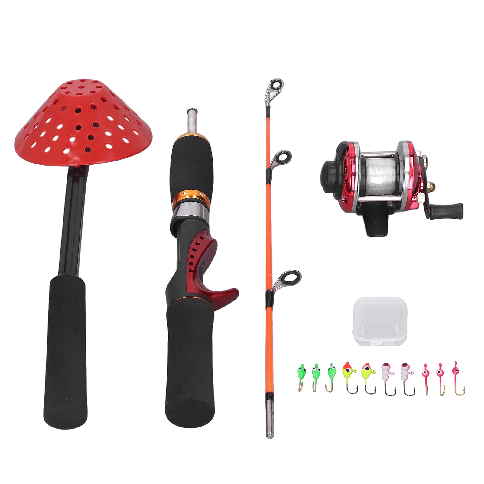 Winter-Eisfischrute mit Angelr – Ice Fishing Reel Bewertung und Preis