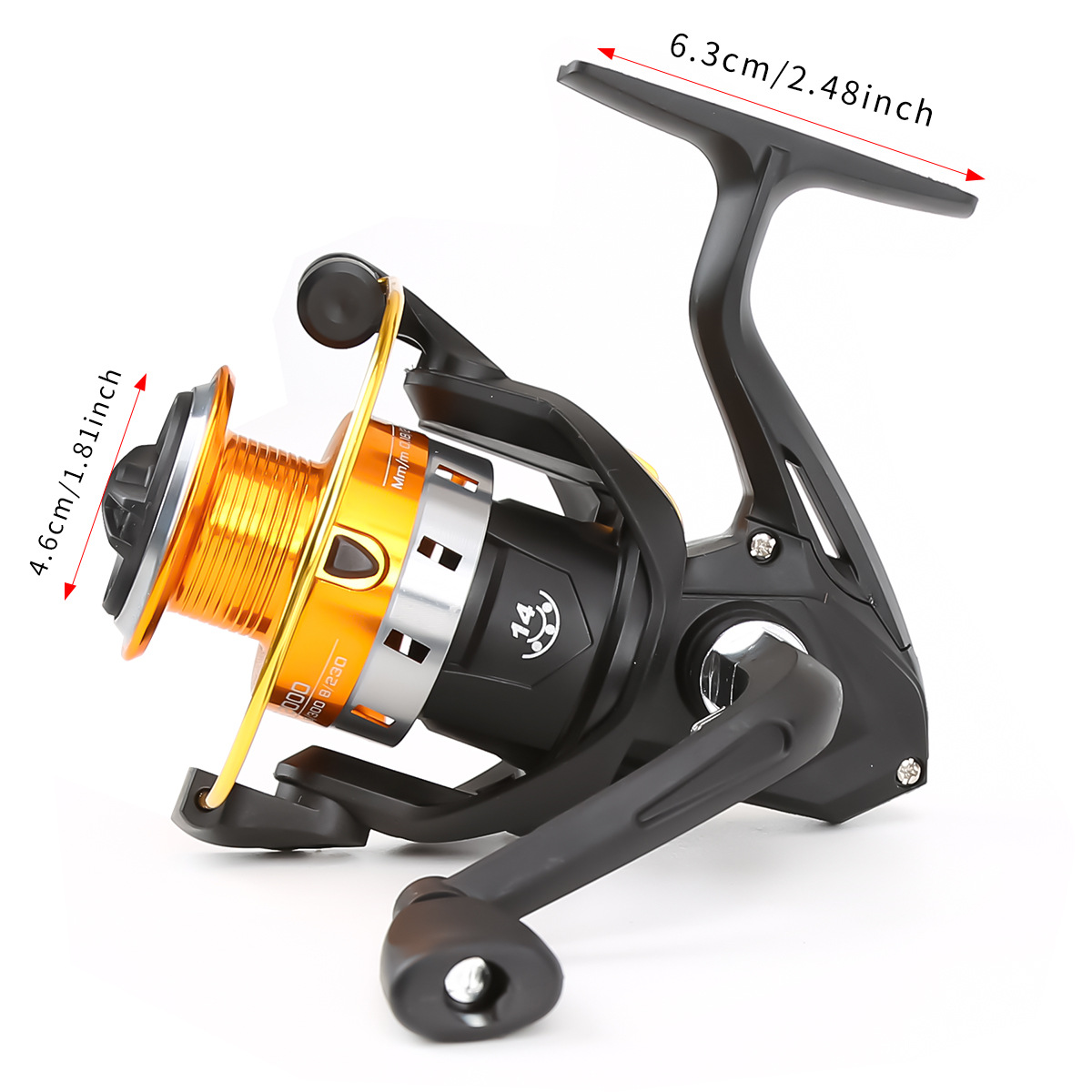 Spinnrolle mit Metallspule, We – Surf Reel Bewertung und Preis